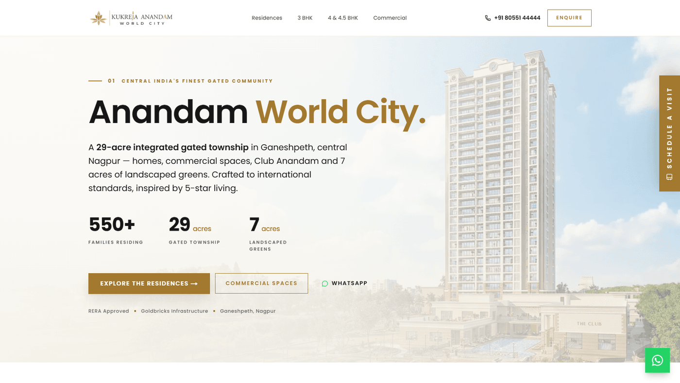 Anandam World City — Anandam, Township Site
